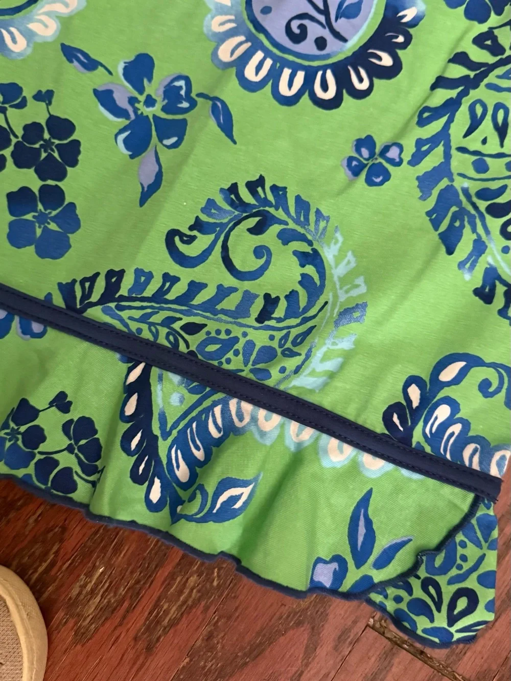 Ava Clare green paisleys Maddie skort NWT